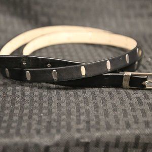 Black and Silver Belt